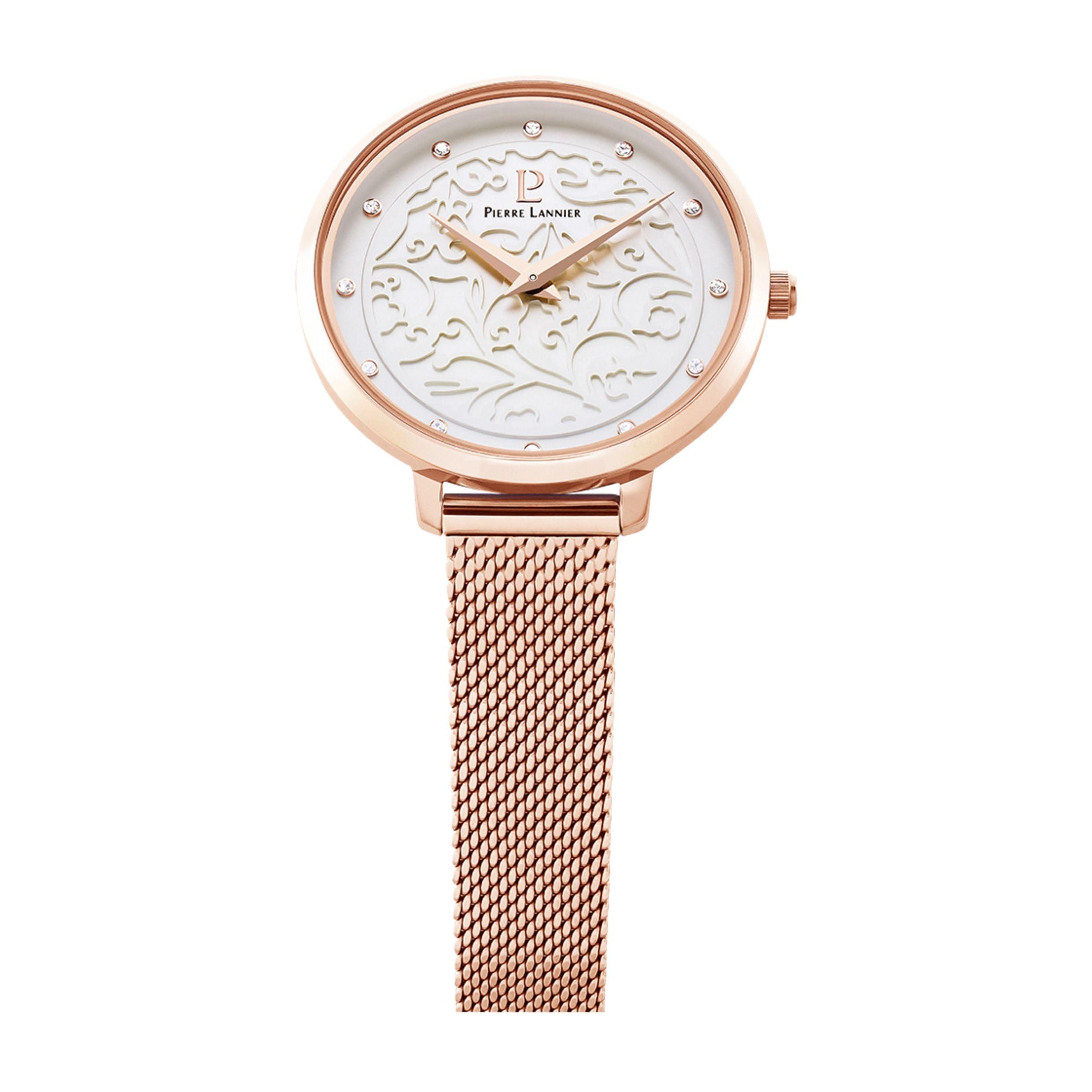 pierre-lannier-montre-femme-acier-rose-bo-tier-rond-33-mm image 5