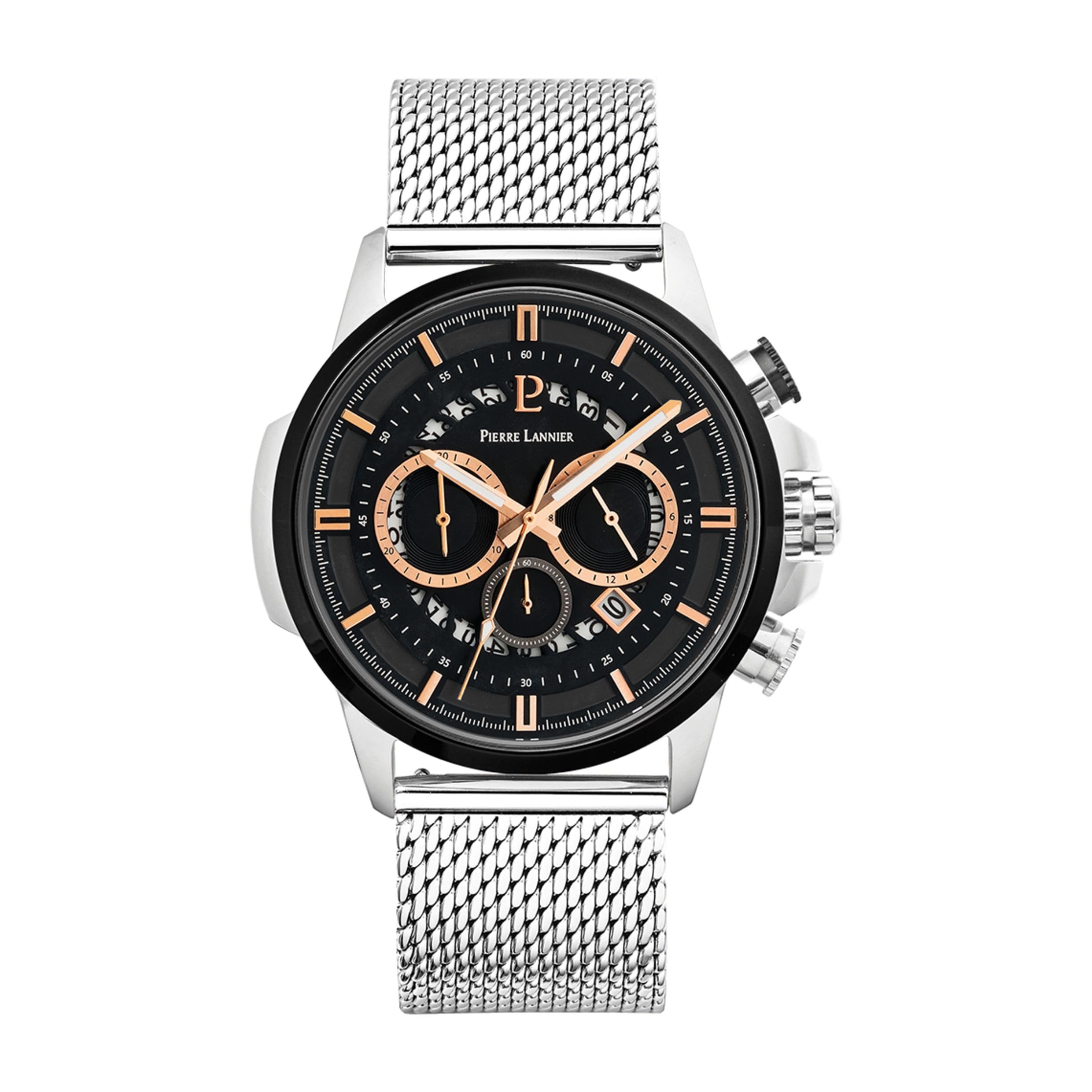 pierre-lannier-sentinelle-chronographe-44-mm-acier-inoxydable-5-atm image 1