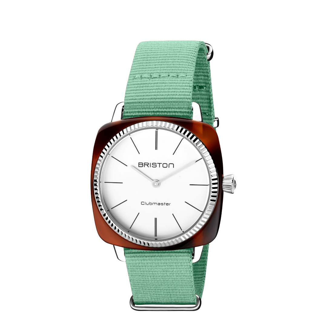briston-clubmaster-classic-bracelet-type-nato-18-mm-vert-d-eau image 3