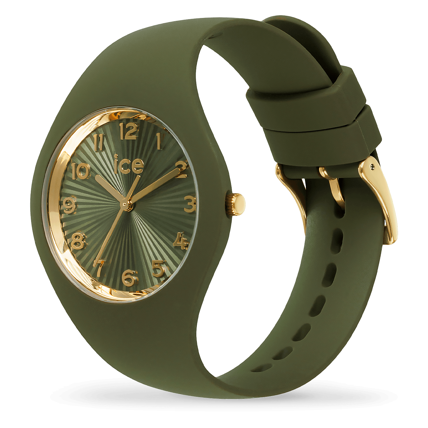 ice-watch-ice-champagne-olive-green-montre-femme-vert-olive-et-dor image 2