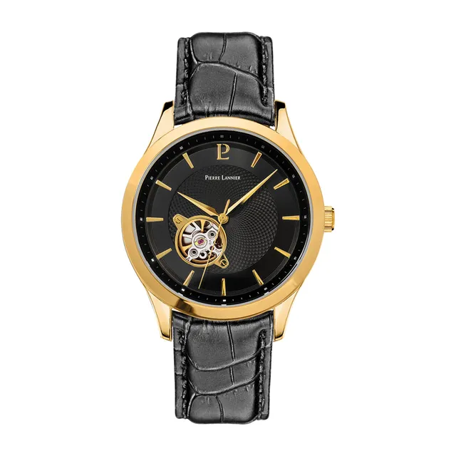 pierre-lannier-montre-automatique-fleuret-acier image 1