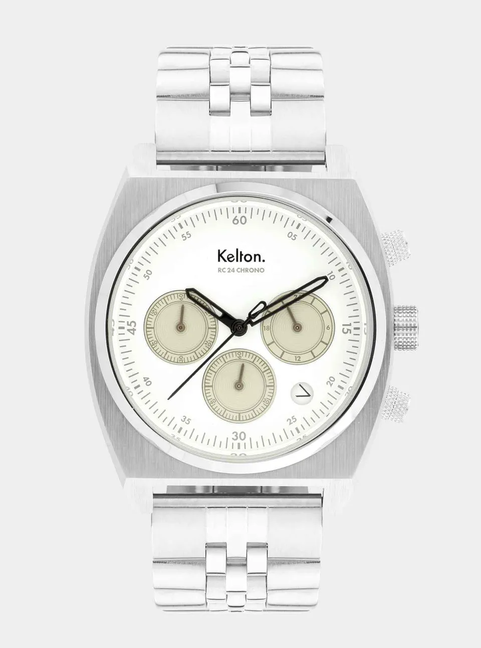 kelton-rc24-montre-chrono-meca-quartz-blanc-jubilee-acier image 1