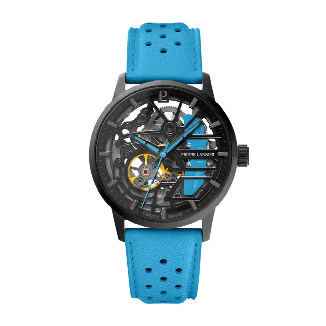 pierre-lannier-montre-automatique-paddock-39-mm-acier-inoxydable-5-atm-2 image 1